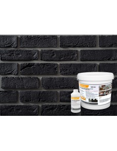 Cegła Elewacyjna Grafitowa Na Ścianę Dekoracyjna Retro Zestaw 309 CRCZ - elewacjaplus.pl