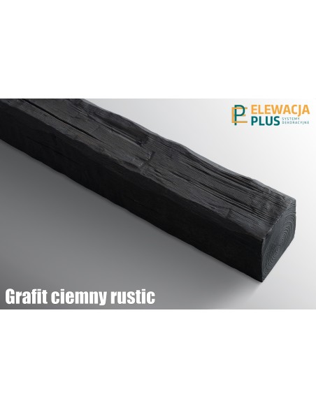 Belka Rustykalna Ciemny Grafit - dekoracje elewacji zewnętrznej elewacjaplus.pl